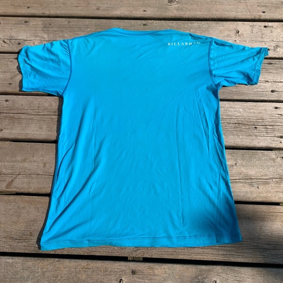💛 Billabong Kids' Blue Short-Sleeve Rash Guard - Built to Submerge - Size 14 - Picture 6 of 7